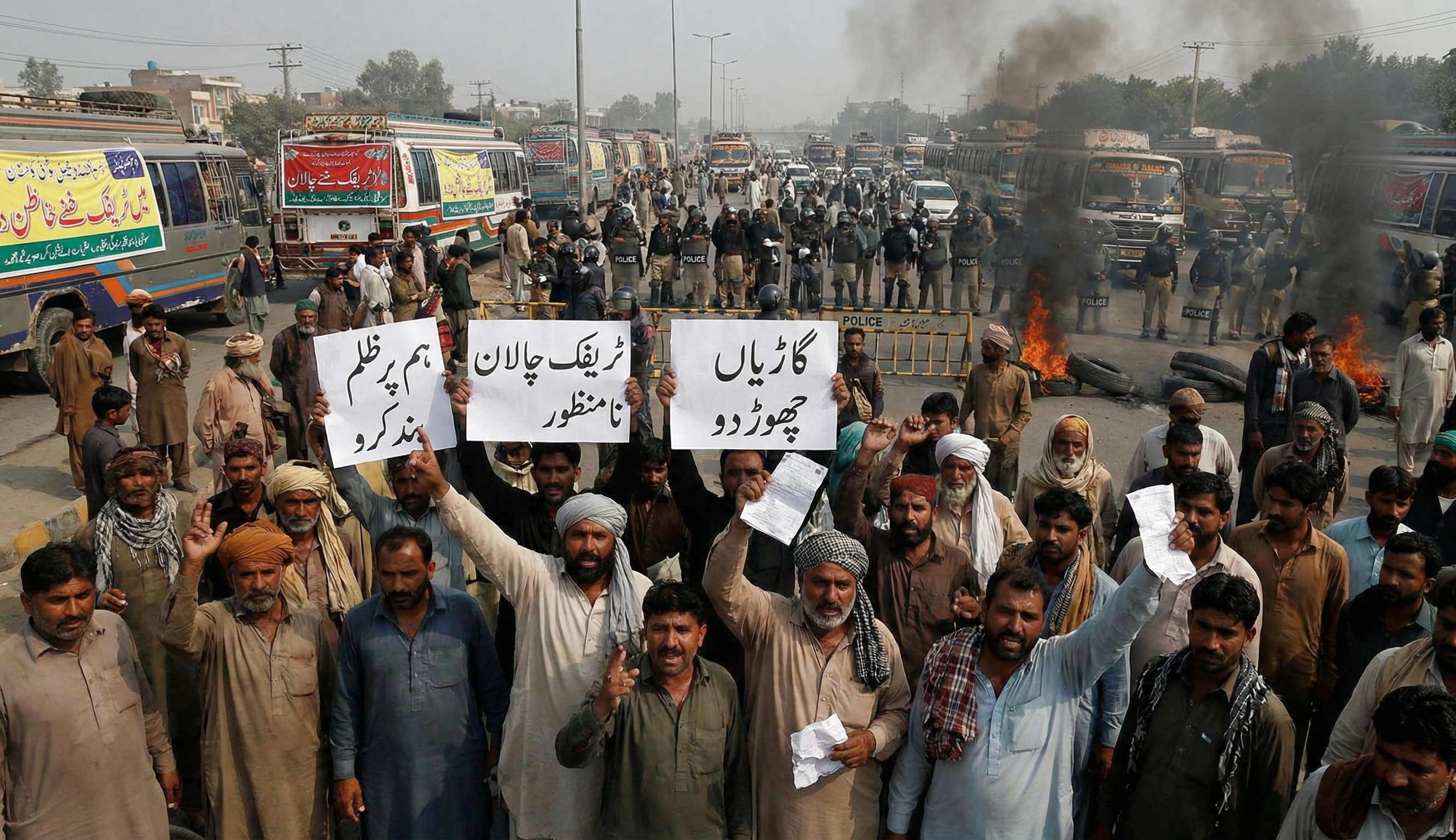 Transport unions announce nationwide wheel-jam strike on December 19