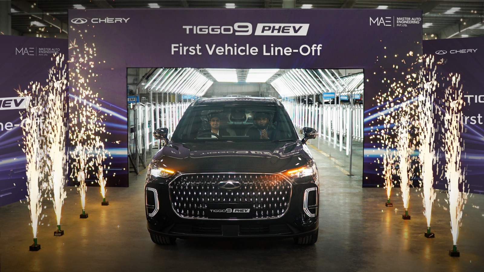 Chery Master Pakistan sets a new industry benchmark with Tiggo 8 & Tiggo 9 PHEV CKD line-off in 5  days